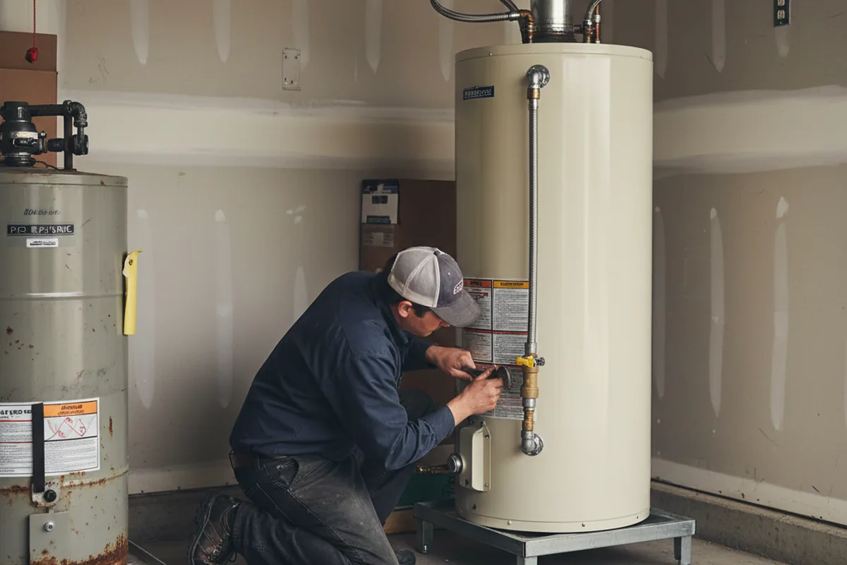 Water heater and shutoff valve replacement in Marionville
